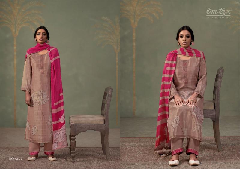 Omtex kalakari wholesale partywear unstitched dress material